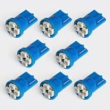 8x T10 194 168 501 4-smd 3528 LED Car Light Bulb Blue