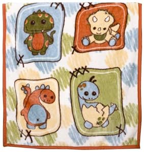 CoCaLo Baby Dinos At Play Soft & Cozy Blanket - 36"x40"