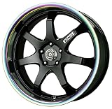 Konig After Burner Gloss Black Wheel with Prism Lip (19x8