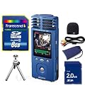 1 Zoom Q3 Handheld Video Recorder Stereo + 1 Mini Tripod Stand + 1 Transcend 8 GB SD Card + 2 Unique Squared Vinyl Stickers