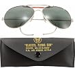 Smoke Lenses US Air Force Style Aviators Sunglasses With Case