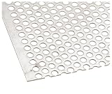 Stainless Steel 304 Perforated Sheet, ASTM-A-176-99, Straight 0.033
