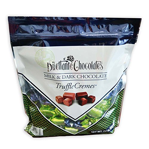 Seattle Game Day Blue & Green TruffleCremes®, Milk & Dark Chocolate - 24 oz - by Dilettante
