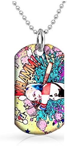 Suicide Squad Harley Quinn (Margot Robbie) dog tags Suicide Squad Gift Dog Tag with 30 inch Ball Chain Included Harley Quinn