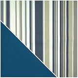 Elite - Newport Navy Stripe Designer Print Full Pillow Pack - 33-1804-637