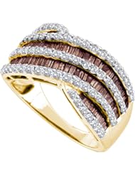 1.52ctw Brown Diamond Fashion Band 14K Yellow Gold
