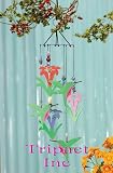  13 Inch Vibrant Garden Home D  cor Metal Wind Chimes - Hummingbird