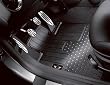 MINI Cooper Black Rubber All Season All Weather Floor Mats - fit Cooper and Clubman models - years 2007 2008 2009 and 2010 (will also fit the 2009 and 2010 Convertible) - set of 2 front mats
