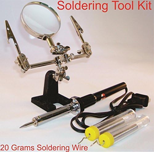 Soldering Iron Tool Kit Helping Hand 20 Gram Solder Welding Gun Station New