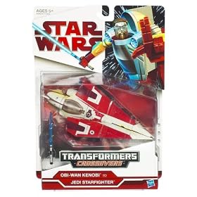 Star Wars Transformers Crossovers Obi-Wan Kenobi to Jedi Starfighter