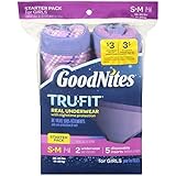 Goodnites Trufit Real Underwear for Girls, Starter Pack Size S-m