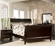 Cappuccino Sleigh King Size Bed in a Beautiful Cappuccino Finish