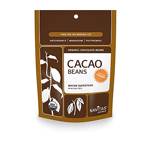 Navitas Naturals Organic Raw Cacao Beans, 8-Ounce Pouches