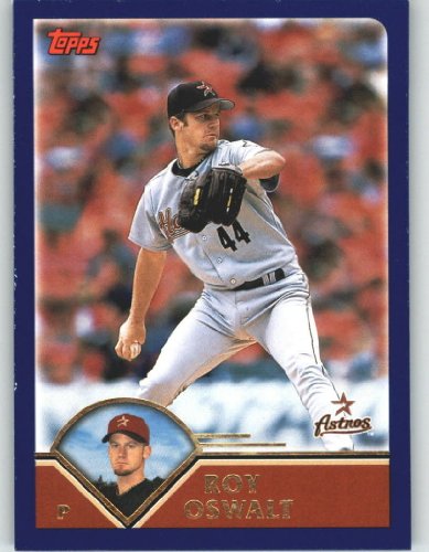2003 Topps # 210 Roy Oswalt Houston Astros Baseball Card In Protective Screwdown Case