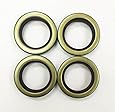 Set of 4 Trailer Hub Grease Seals E-Z Lube 3500 lbs Axle 1.719 x 2.565 -22028