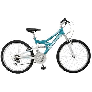 Pacific Chromium Girls' Dual-Suspension Mountain Bike (24-Inch Wheels)