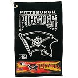 Buy Pittsburgh Pirates Black Woven Jacquard Golf Towel