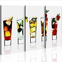 DRINKS 3 BILDER COCKTAIL BAR POSTER KUNSTDRUCK