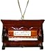 BHB Glass & More Miniature Upright Piano Christmas Ornament 3.5