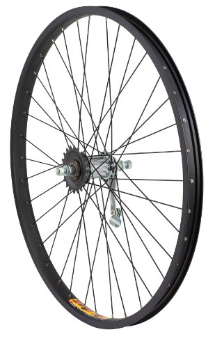 Avenir Joytec/Weinmann 36H Rear Wheel with ZAC30 Coaster Brake Hub (Black, 26-Inch x 31mm)