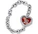 Womens Game Time Arizona Diamondbacks Heart Watch - Stainless Steel ( 9