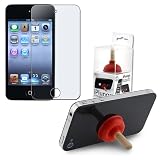iPlunge Apple iPhone / iPod Stand + Anti-Glare Screen Protector for Apple iPod Touch 4th Gen