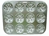 Large Fancy Fluted 12 Cup Muffin Pan 13.5 x 10.5 Inch