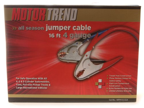 Motor Trend MTP416-CCA 16' Fleet Extreme Heavy-Duty Jumper Cable