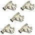 SIENOC 5pcs BNC Tee T-Adapter Jack Plug Jack Coaxial Splitter Surveillance Equipment
