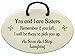 Mountain Meadows Pottery 2292P You and I Are Sisters, Remember If You Fall I Will Be There To Pick You Up, As Soon As I Stop Laughing, Handmade Ceramic Wall Plaques and Art Signs