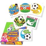  Football Tattoos, pack of 24, assorted 