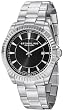 Stuhrling Original Men's 408G.33111 Aquadiver Regatta Marine Swiss Quartz Date Black Dial Stainless Steel Bracelet Watch