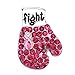Boxing Gloves Breast Cancer Awareness Pink Ribbon Brooch Pin for Mothers Daughters