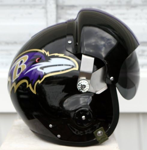 Baltimore Ravens Fighter Pilot Helmet - NFL Football USAF Motorcycle - S M L XL
