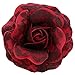 Sara Monica, Hair Flower Clip and Brooch Pin: Black Lace Rose: Made in the USA
