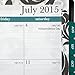 AT-A-GLANCE Weekly/Monthly Planner/Appointment Book, Madrid Design, Academic Year, July 2015-June 2016, 8.5 x 11 Inch Page Size (793-905A)