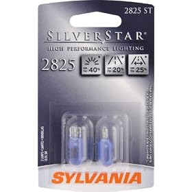 Sylvania 2825 SilverStar Auxiliary Lamp - 2 Pack