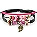 Wild Wind Unique Leaf Pendant Oval Beads Multistrand Leather Adjustable Wrap Bracelet