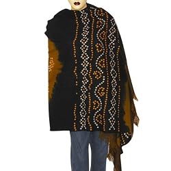 Designer Shawl Tie Dye Printed Wool Accessories 80 x 35 inches