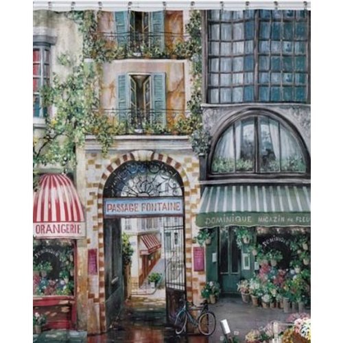 Creative Bath Products Rue Di Rivoli Shower Curtain 72" X 72"