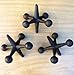 Set of 3 Cast Iron Jacks Retro Decorative Home Accents -Paperweight - Doorstop