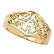 18K Yellow Gold Engagement Ring Mounting