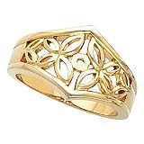 18K Yellow Gold Engagement Ring Mounting