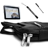 Apple Ipad Tablet ( 3G , wifi , WiFi + 3G ) High Durable Case with Removable Shoulder Strap for ipad ( iPad Accessories Only ) + Includes a 4-inch eBigValue (TM) Determination Hand Strap + Includes Anti Glare Screen protector + iPad Silver Stylus Pen