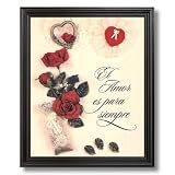 Motivational Poem Mother Hispanic Spanish Home Decor Wall Picture Black Framed Art Print