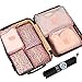 OEE 6 Set Travel Organizers Packing Cubes Luggage Organizers Compression Pouches