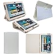 Etui Housse Luxe Cuir Blanc pour Samsung Galaxy Tab 2 10.1 P5110 + Stylet Gratuit