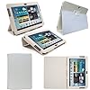 Etui Housse Luxe Cuir Blanc pour Samsung Galaxy Tab 2 10.1 P5110 + Stylet Gratuit