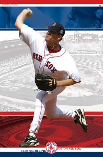 Curt Schilling Art Poster PRINT Unknown 22x34