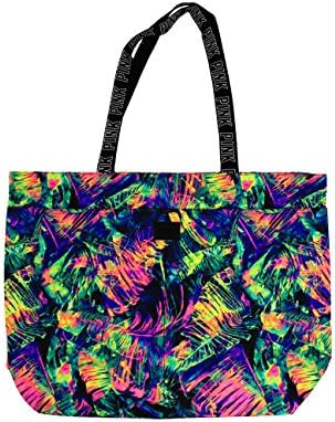 Victoria's Secret PINK Neon Tropical Beach Tote Bag